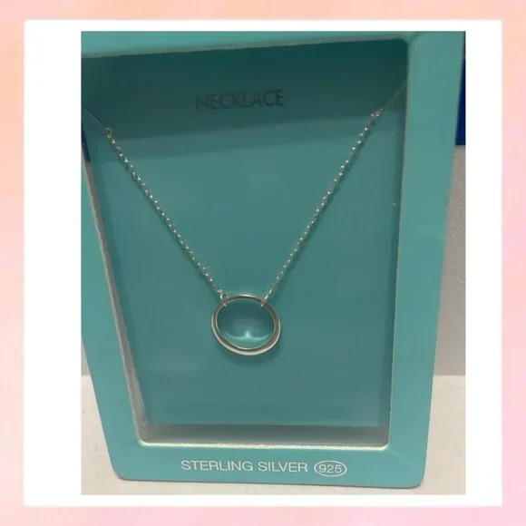 Jewelry Lovisa Silver Plated Over Sterling Open Circle Pendant
